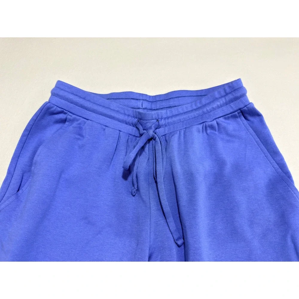 Eileen Fisher Joggers XXS Blue Cozy Brushed Terry Hug Minimalist Retail $178 - Picture 4 of 9